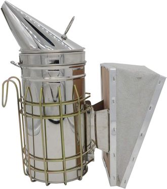 OEM Ahumador De Abejas Para Apicultura, Ahumador De Acero Inoxidable Con Protecci&oacute;n T&eacute;rmica Para Apicultura Th-bs1