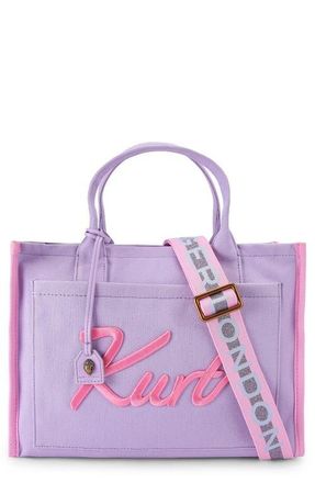 Kurt Geiger Kurt Canvas Tote Bag in Light/Pastel Purple at Nordstrom