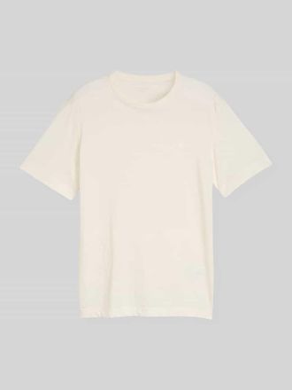 Tom Tailor Regular Fit T-Shirt aus reiner Baumwolle in Offwhite Melange, Gr&ouml;&szlig;e XXXL
