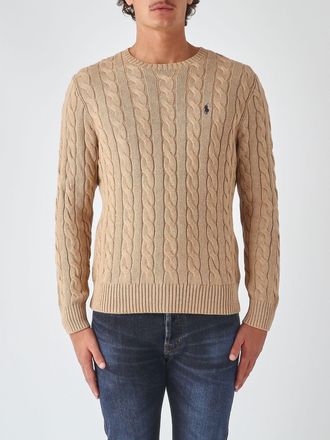Polo Ralph Lauren Maglia girocollo in cotone con logo Pony ricamato