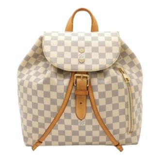 Louis Vuitton Pre-owned Backpacks, female, Beige, Size: ONE SIZE Pre-owned Canvas Backpack