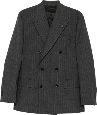 Lardini Pinstripe-pattern Double-breasted Blazer