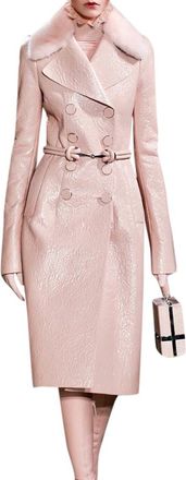 Alexander McQueen Alexander Mcqueen Coat With Mink Fur Collar Size M