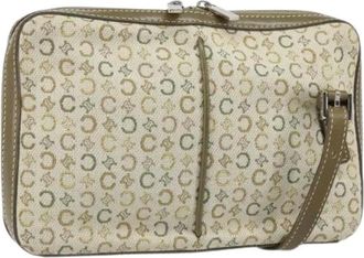 Celine Pre-owned Clutches, female, Green, Size: ONE SIZE Pre-owned Vintage Canvas Clutch