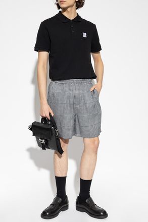 Balmain Houndstooth Trousers, Mens, Grey