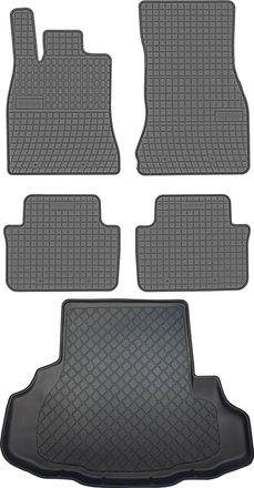 OEM Juego De Alfombrillas De Goma Para Coche Y Alfombrilla Para Maletero Para Jaguar Xf X250 Sed&aacute;n (2008-08.2015)