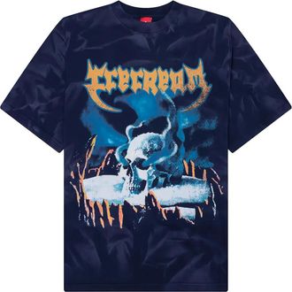 Icecream T-shirt met Stone Cold print - Blauw