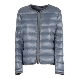 Fay Winter Jackets, male, Blue, Size: S Piuma Light Giroc.Bord.Gros+Caten