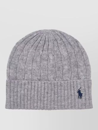Ralph Lauren cable knit beanie hat ribbed cuff