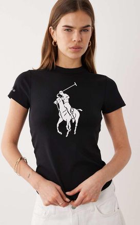 Polo Ralph Lauren T-shirt a maniche corte verde con logo grande