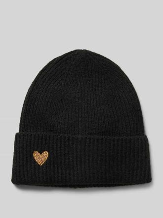 Pieces One Size M&uuml;tze mit Woll-Anteil Modell NIVA in Black, Gr&ouml;&szlig;e 1