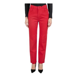 Kiton Slim-fit Jeans, female, Red, Size: XS Jeans Regular Solid 100% Handmade