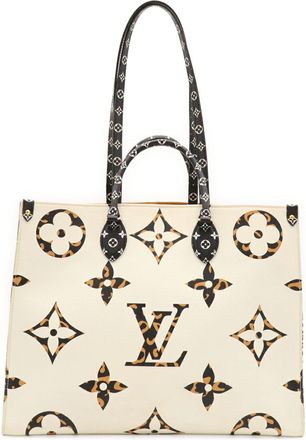 Louis Vuitton Camel Ivory Monogram Shoulder Bag Tote Bag (Pre-Owned)