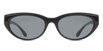 Coach HC8456D CDP42 Asian Fit Polarized 500281 Womens Sunglasses Black Size 55
