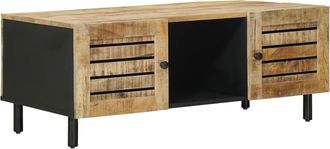 vidaXL Mesa De Caf&eacute; Natural 100 X 54 X 40 Cm Madera De Mango Maciza Vidaxl