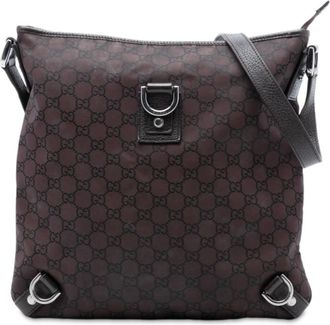 Gucci Pre-owned Gucci GG Nylon Abbey D Ring Crossbody Unisex 268642 467891