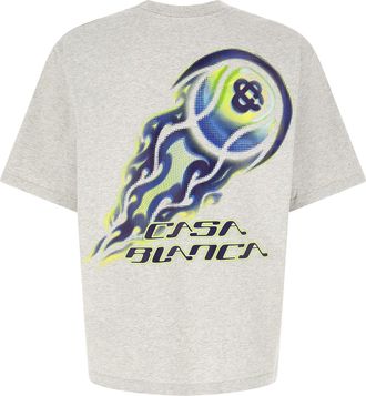 Casablanca Mens Gray Organic Cotton T-Shirt