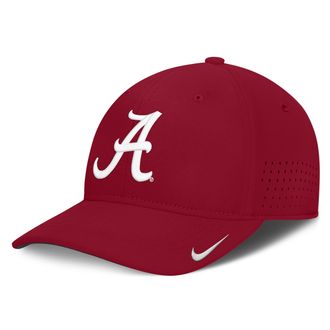 Nike Alabama Sideline Practice Nike Mens Dri-FIT College Hat in Red | NC5369WABN-3XB