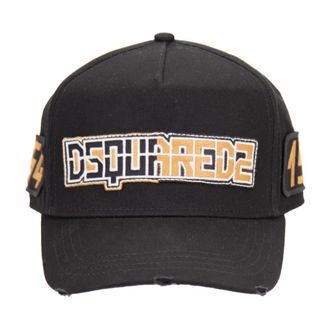Dsquared2 Caps - unisex - Petten - Zwart - ONE Size - Katoen - Accessoires