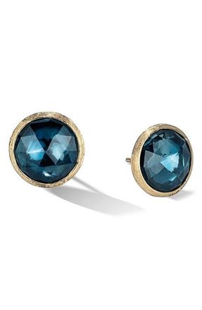Marco Bicego Jaipur 18K Yellow Gold & London Blue Topaz Large Stud Earrings at Nordstrom