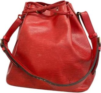 Louis Vuitton Pre-owned Bucket Bags, female, Red, Size: ONE SIZE Pre-owned Petit No&eacute; Shoulder Bag