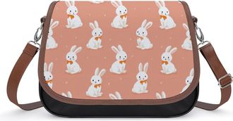 Generic Cute Bunnies Easter Rabbit Small Womens Crossbody Bags Shoulder Handbag with Adjustable Strap for Travel