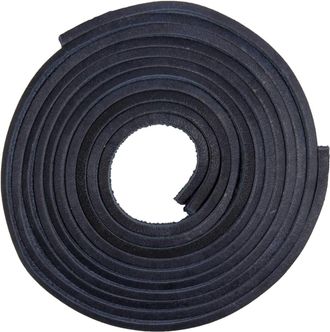 Generic Leather Laces - Square Cut 4mm - for use in Boat Shoes, Deck Shoes, Boots in 46 117cm in Length (Midnight Blue)