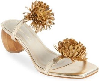 Koko + Palenki Aliza Slide Sandal in Gold Metallic Leather at Nordstrom, Size 10Us