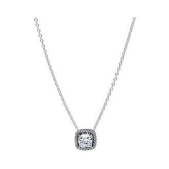 Pandora Halo Hanger Collier Ketting - Dames - Accessoires - Grijs - Maat: 145 CM