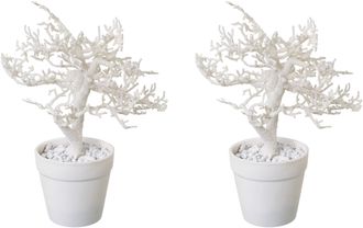 Creativ Green Künstlicher Weihnachtsbaum »Weihnachtsdeko« im farblich passenden Topf und mit Glitzer-Optik