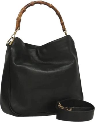 Gucci Pre-owned Vintage Handtas - Dames - Vintage Handtas - Zwart - ONE Size - Leer - Vintage