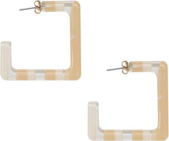 Ettika 18K Plated Resin Hoops