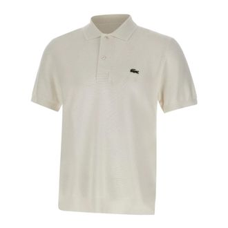 Lacoste Polo Shirts, male, White, Size: 3XL Classic Fit Knitted Polo