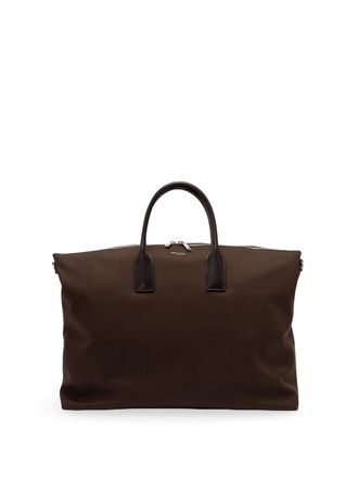 Saint Laurent Bowling Tote In Cotton Canvas