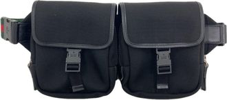 Gucci Sherry Line Black Nylon Canvas Sling Bag (Pre-Owned)