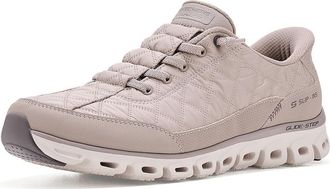 Skechers Glide-Step - At Ease Cozy Fit Hands Free Slip-Ins Womens Shoes Taupe : 9.5 B - Medium, Synthetic