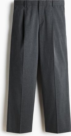 H&M Elegante Hose in Loose Fit - Grau