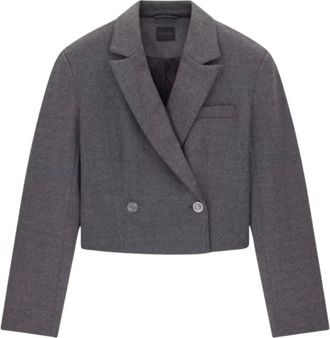 Guess Blazer Doppiopetto Corto Bertha - - Jackets - Donna - Grigio - M