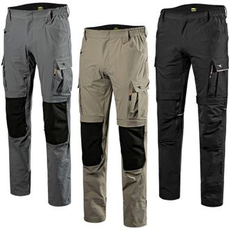Diadora Pantalones de trabajo elásticos Pant Tech Performance - m - Beige