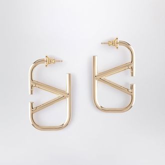 Valentino Garavani VLogo Signature earrings in gold-tone metal