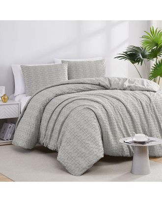 Southshore Fine Linens Dhara Textured Duvet Cover Set