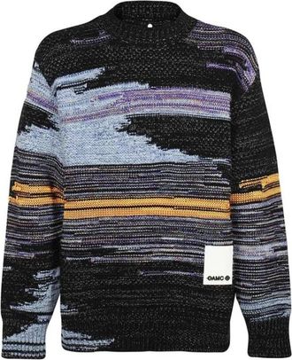 OAMC Static Crewneck Gebreid - Heren - Ronde hals truien - Veelkleurig - L - Truien & Vesten