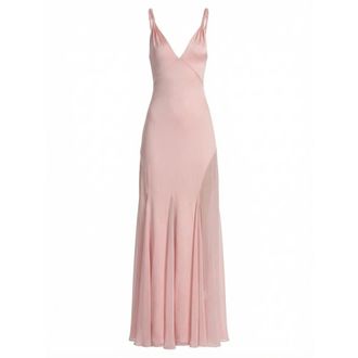 Alice & Olivia Andrina Maxi Jurk - Dames - Avondkleed - Roze - XS - Polyester - Kleedjes