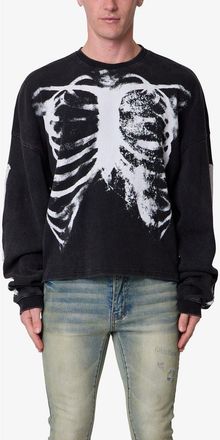 mnml X-Ray Thermal Long Sleeve Graphic T-Shirt in Black at Nordstrom, Size Xx-Large