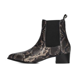 Notre-V Stijlvolle enkellaarsjes voor herfst/winter - Dames - Schoenen - Grijs - Maat: 39 EU Wol