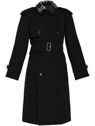 トレンチコート Burberry FW25 Black cotton trench coat (8079418 A1189) Burberry Waterloo Trench Coat - Black - Women | 8079418