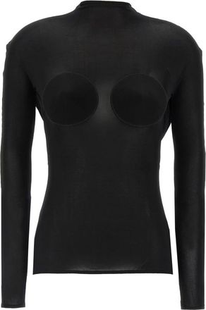 Jean Paul Gaultier Breigoed - Dames - Longsleeves - Zwart - XS - Tops