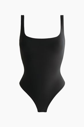H&M Mikrofaser-Body mit wattierten Cups - Schwarz
