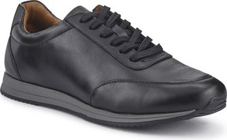 Jones Bootmaker Mens Southend2 Leather Trainers - Black - Size UK 10