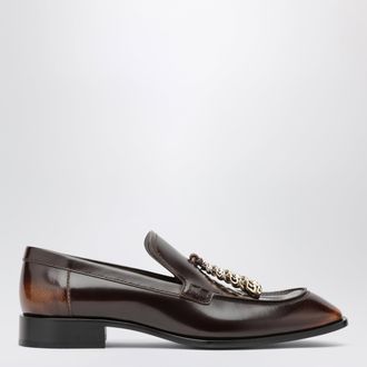 Loewe Mocassini Edge in pelle di vitello spazzolata marrone